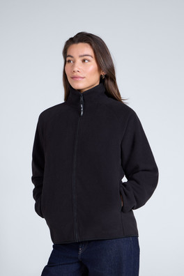 Stockholm Womens Full-Zip Fleece - Jet Black
