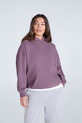 Idol Womens Drop Shoulder Hoodie - Dusky Purple