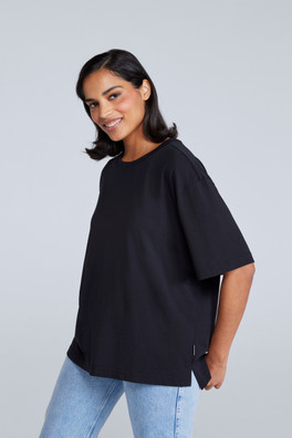 Idol Womens Relaxed Fit T-Shirt - Jet Black