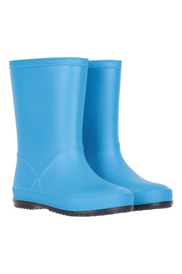 Plain Junior Wellies - Blue