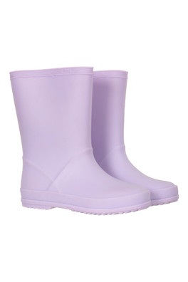Plain Junior Wellies - Lilac
