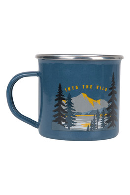 Into The Wild Enamel Mug - Blue