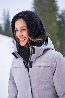 Sherpa Womens Adjustable Hooded Balaclava - Black