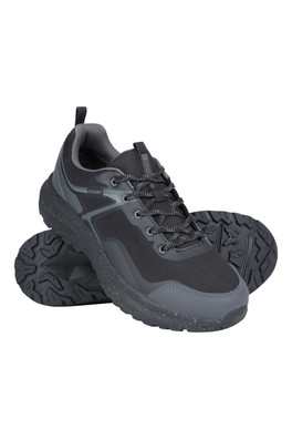 Momentum Mens Waterproof Trail Running Shoes - Black
