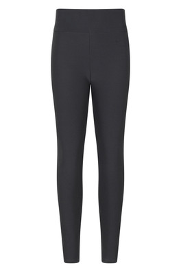 Borg Lined Womens Thermal Leggings - Charcoal