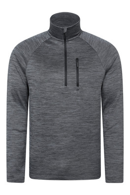 Marker Mens Half Zip Midlayer - Grey
