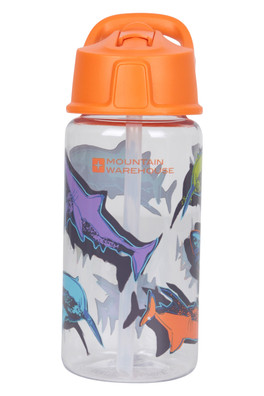 Kids Printed Push Lid Water Bottle - 500ml - Orange