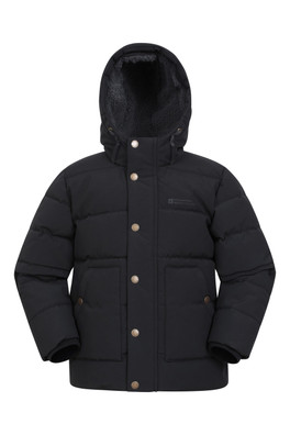 Manta Kids Borg Lined Jacket - Black