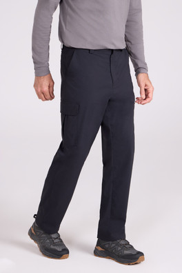 Delta Mens Cargo Stretch Trousers - Black