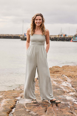 Astrid Womens Jumpsuit - Pale Green