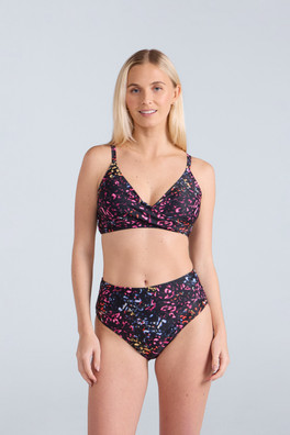 Bondi Womens Wrap Bikini Top - Jet Black