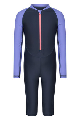 Newquay Kids UV Protect Swimsuit - Purple