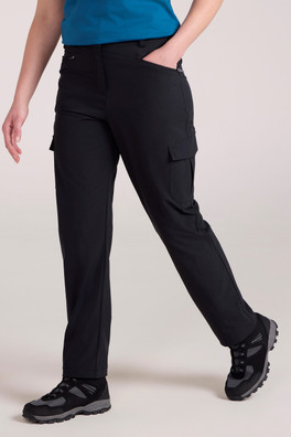 Monte Women's Cargo Hiking Trousers - Black