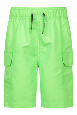 Shoreline Kids Cargo Boardshorts - Bright Green