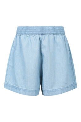 Heather Kids Chambray Shorts - Blue