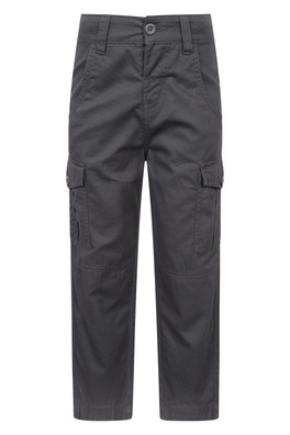 Cargo Kids Trousers - Charcoal