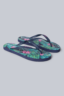 Oceana Womens Printed Flip Flops - Pink