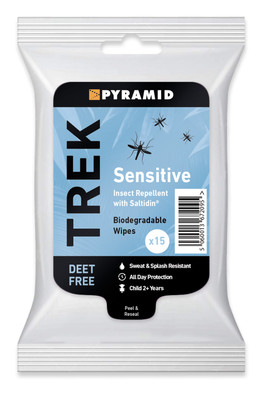 Pyramid Trek Sensitive Repellent Wipes - One