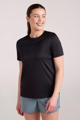 Womens Swimming T-Shirt - Black