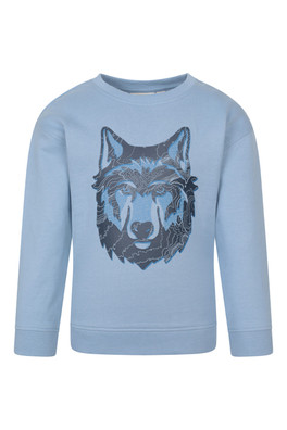 Crew Neck Kids Sweatshirt - Blue
