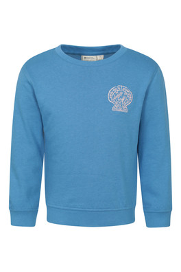 Crew Neck Kids Sweatshirt - Cobalt