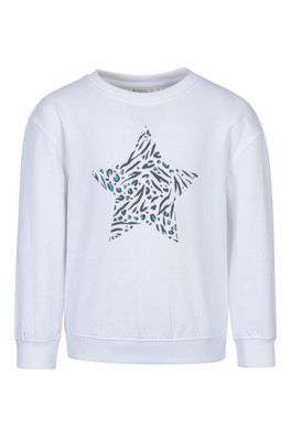 Crew Neck Kids Sweatshirt - Light Grey