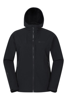 Retreat Womens Packable Softshell Jacket - Black