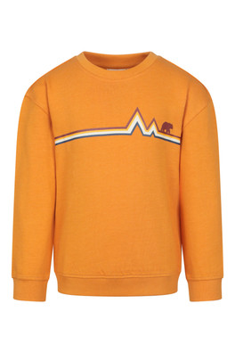 Crew Neck Kids Sweatshirt - Mustard