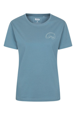Tree Ring Womens Relaxed Fit T-Shirt - Navy