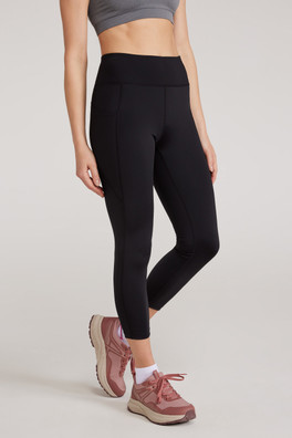 Blackout High Waist Womens 7/8 Leggings - Black