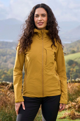 Retreat Womens Packable Softshell Jacket - Mustard