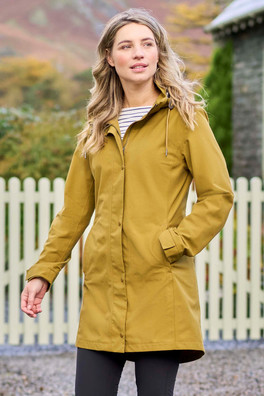 Seashore Womens Waterproof Jacket - Mustard
