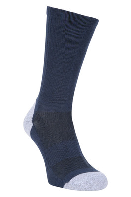 Mens Mid-Calf Hiking Socks - Navy