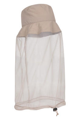 Packable Anti-Mosquito Netted Bucket Hat - Beige