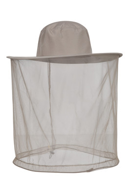 Packable Anti-Mosquito Headnet Hat - Light Khaki