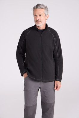 Ashbourne Mens Full Zip Fleece - Black