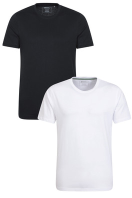 Flint Crew Neck Mens T-Shirt Multipack - White