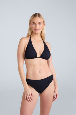 Iona Womens Halter Bikini Top - Jet Black