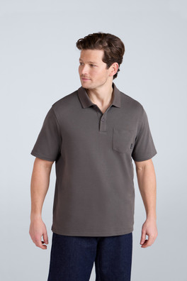 Icon Mens Pique Polo Shirt - Dark Khaki