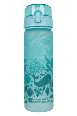 Kids BPA Free Push Lid Water Bottle - 500ml - Turquoise
