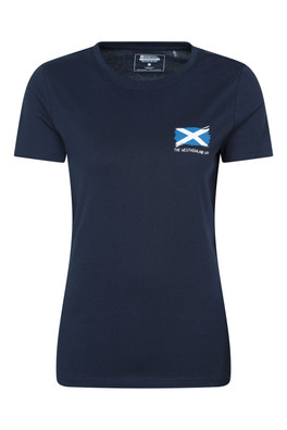 West Highland Way Graphic Womens Short Sleeve Tee - Navy