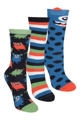 Welly Kids Sock - 3 Pack - Green