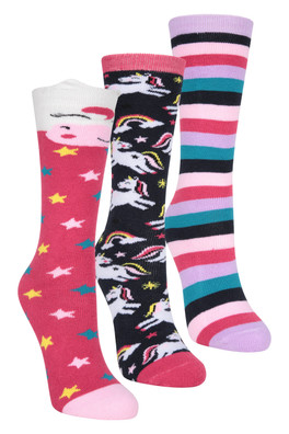 Welly Kids Sock - 3 Pack - Pink