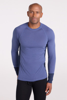 Arcs Mens Merino Baselayer Long Sleeve Top - Navy