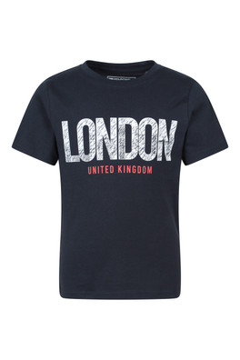 London Kids Short Sleeved Tee - Navy