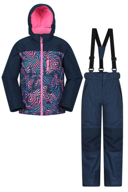 Vortex Kids Extreme Waterproof Ski Jacket & Pant - Navy