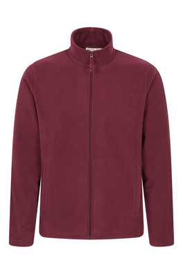 Raso Mens Full Zip Fleece - Dark Burgundy