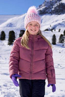 Cortina Kids Water Resistant Padded Ski Jacket - Dark Pink