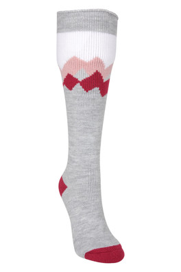Isotherm Womens Thermal Ski Sock - Pink