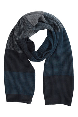 Mirka Mens Knitted Scarf - Petrol